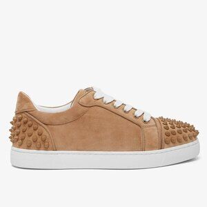 Christian Louboutin VIEIRA 2 ORLATO Spiked Suede Low Top Sneakers Shoes